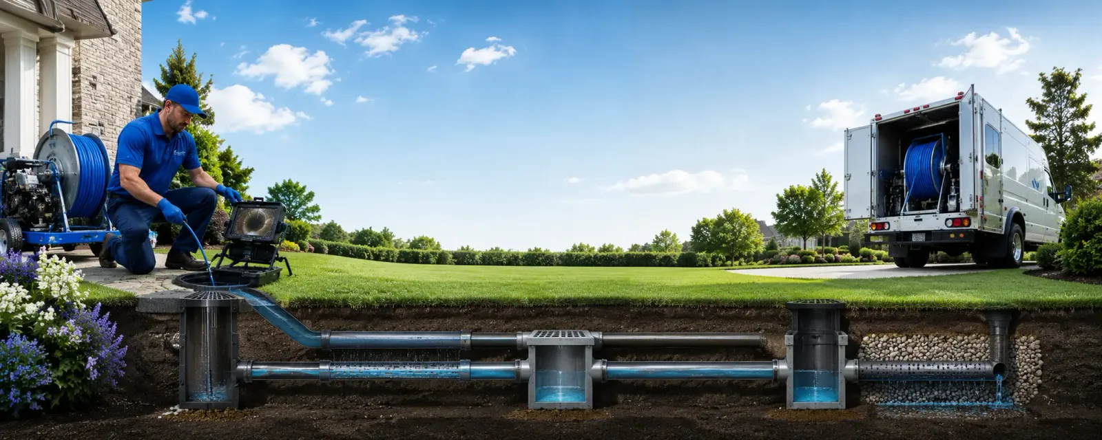 Outdoor drain cleaning information for Maplecrest, NY
